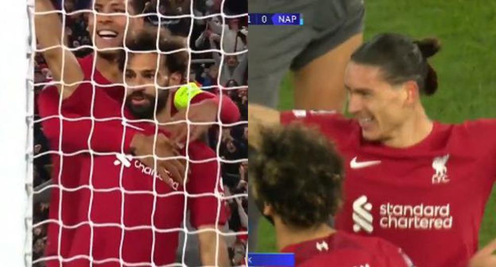 Los goleadores al rescate: en el límite Darwin Núñez y Salah anotaron el 2-0 de Liverpool en Champions 