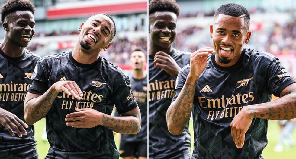 Gabriel Jesus apoyó a Vinícius: celebró bailando luego de marcar con Arsenal 