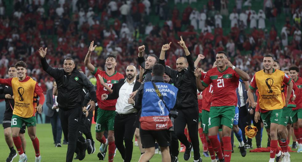 Marruecos está en semifinales y así fue la celebración tras ganarle a Portugal 