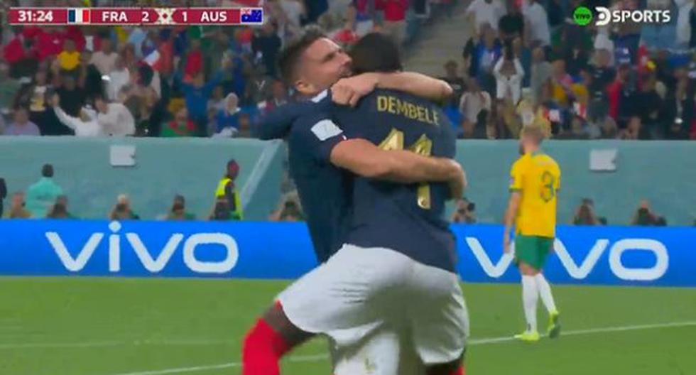 ¡Reaccionó Francia! Los goles de Rabiot y Giroud para la remontada ante Australia 
