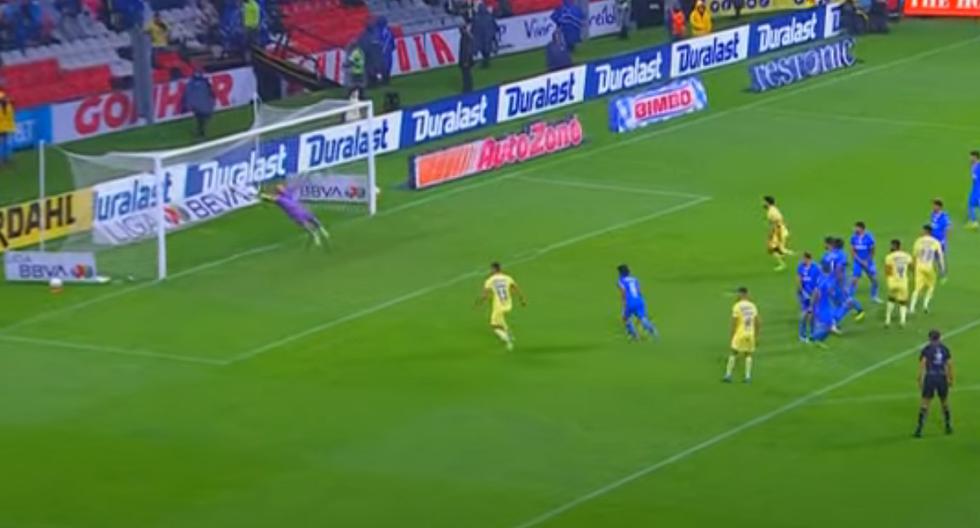 Gol de Diego Valdés para el 3-0 de América sobre Cruz Azul por la Liga MX