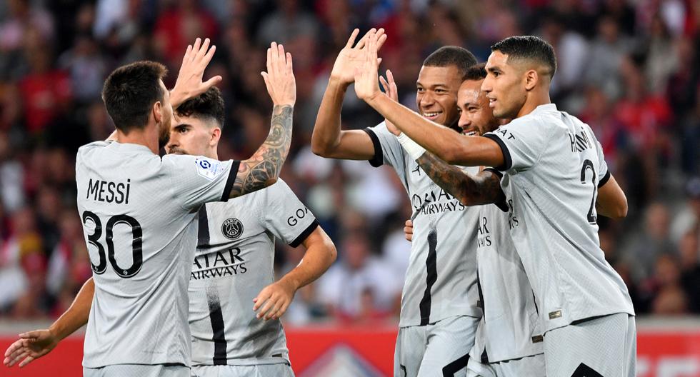 PSG vapuleó 7-1 a Lille en la reconciliación de Mbappé y Neymar | RESUMEN