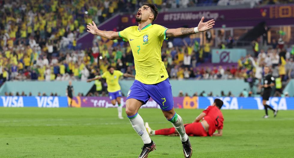 Tras gran pase de Vinicius: Paquetá marcó el 4-0 de Brasil vs. Corea del Sur en el estadio 974 