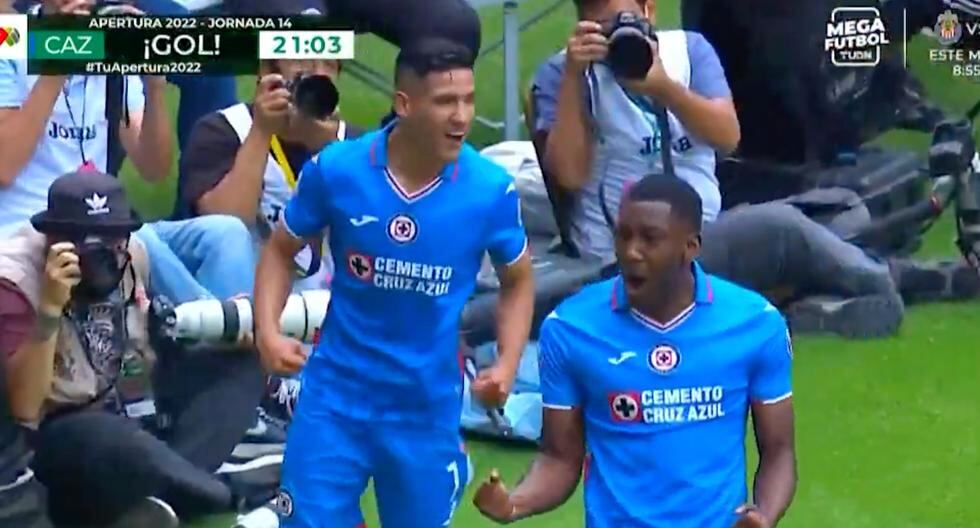 Cruz Azul vs. Mazatlán: gol de Gonzalo Carneiro para el 1-0 de la ‘Máquina Celeste’ 