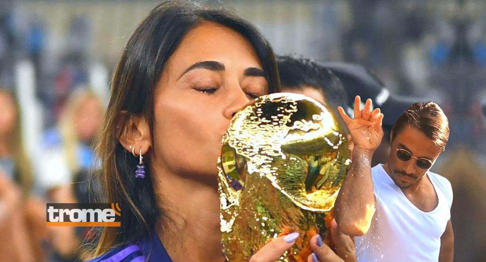 ¿Qué sanción aplicaría FIFA a Antonella Roccuzzo por besar la Copa del Mundo?