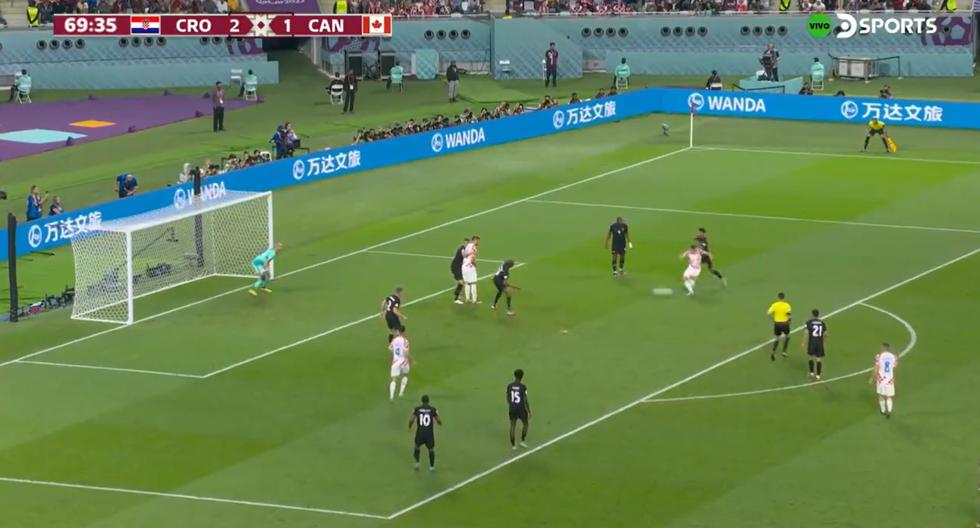 Gol de Croacia: Andrej Kramaric marcó el 3-1 sobre Canadá en el Mundial 