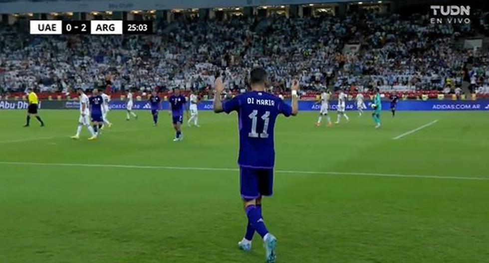 De crack: la definición de Di María para marcar el 2-0 de Argentina en amistoso antes de Qatar 2022 