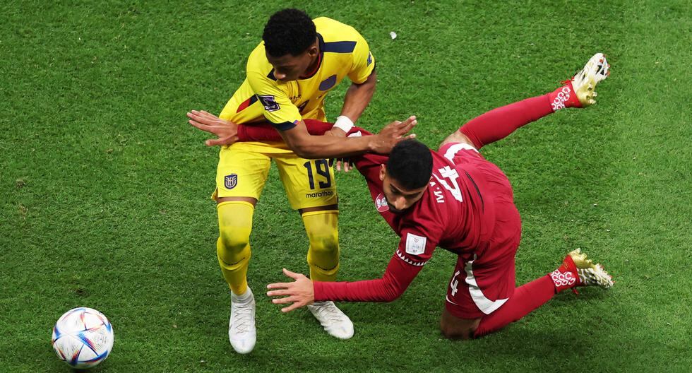 Qatar perdió ante Ecuador y es el primer anfitrión que no gana en un partido inaugural en el Mundial