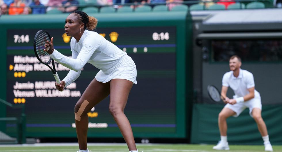 Wimbledon: El regreso de Venus Williams: se unió a Jamie Murray y avanzaron en dobles mixtos del Grand Slam