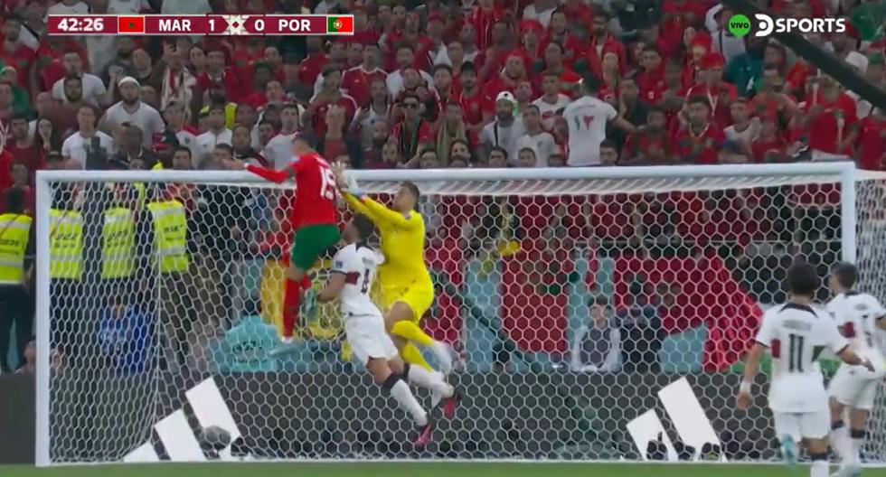 Portugal vs. Marruecos: gol de En-Nesyri para el 1-0 del cuadro africano en el Mundial 