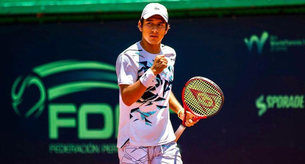 El tenista peruano obtuvo su primera victoria en el Wimbledon Junior 2022