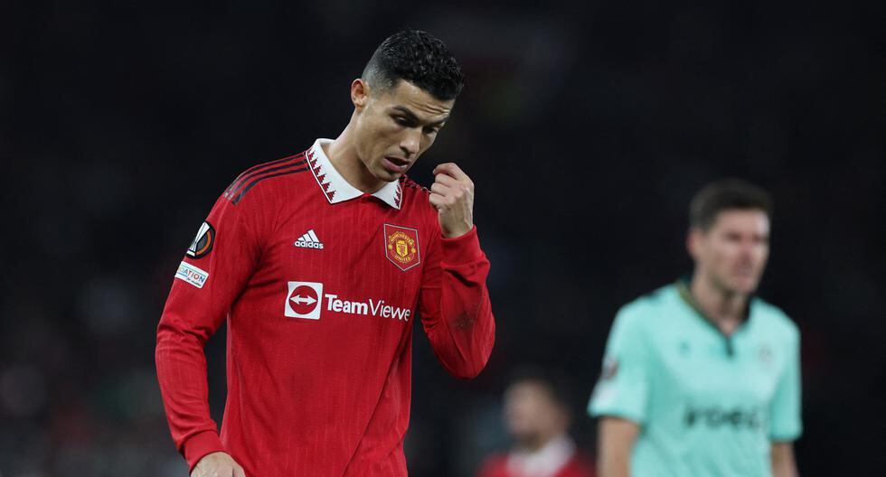 El irreconocible rostro de Cristiano Ronaldo tras las atajadas del nigeriano Uzoho en Europa League 