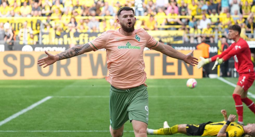 De 89′ a 95′: Bremen anotó tres goles para remontar 3-2 al Borussia Dortmund 