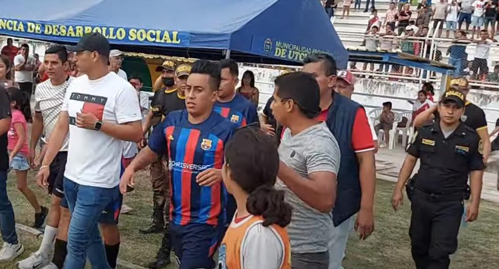 Acusan a árbitro de insultar a Christian Cueva en partido de exhibición en Bagua Grande 