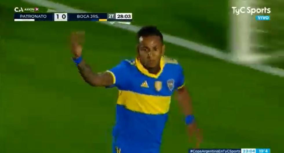 Boca Juniors reaccionó: gol de Sebastián Villa para el 1-1 frente a Patronato 
