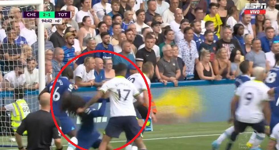 Para no creer: ‘Cuti’ Romero tiró de la cabellera a Cucurella antes del empate en el Chelsea vs. Tottenham 