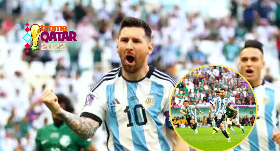 Lionel Messi arma fiesta en Qatar 2022 y puso el 1-0 ante Arabia Saudita 