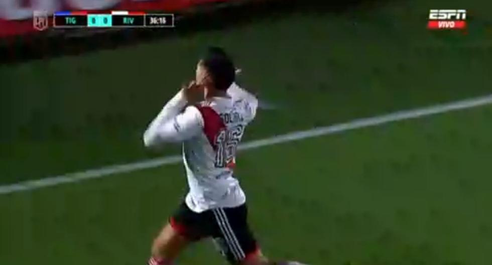 River Plate vs. Tigre: Pablo Solari anotó el 1-0 del conjunto millonario en el primer tiempo 