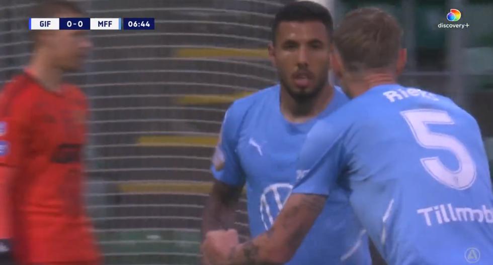 See Sergio Peña's goal wearing the Malmo jersey against Sundsvall 1-0.