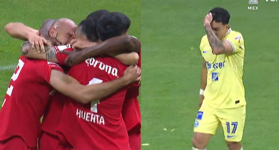 No se dan tregua: goles de Torres y Zendejas para el 1-1 en el América vs. Toluca por la Liga MX