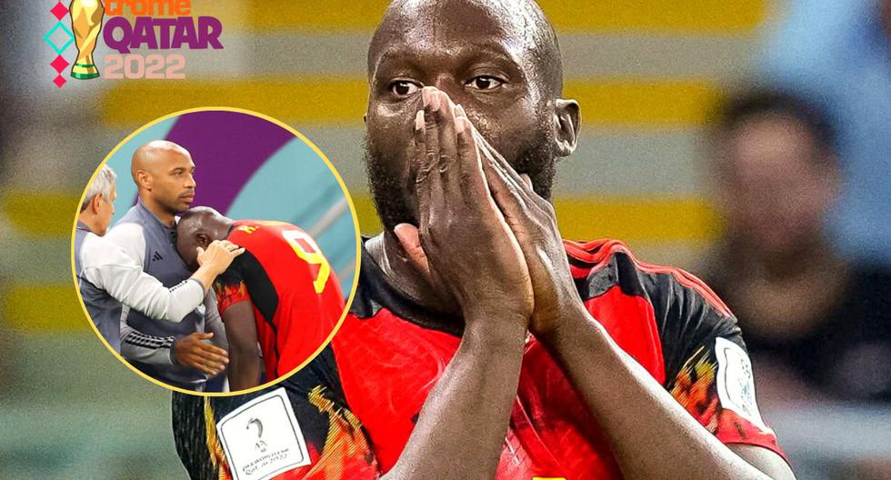 Romelu Lukaku llora ante Thierry Henry su eliminación en Qatar 2022 
