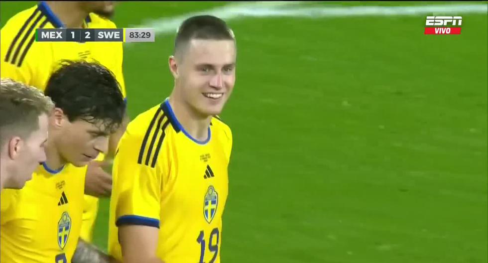 Mexico worries: Svanberg's goal for Sweden's 2-1 in friendly match.