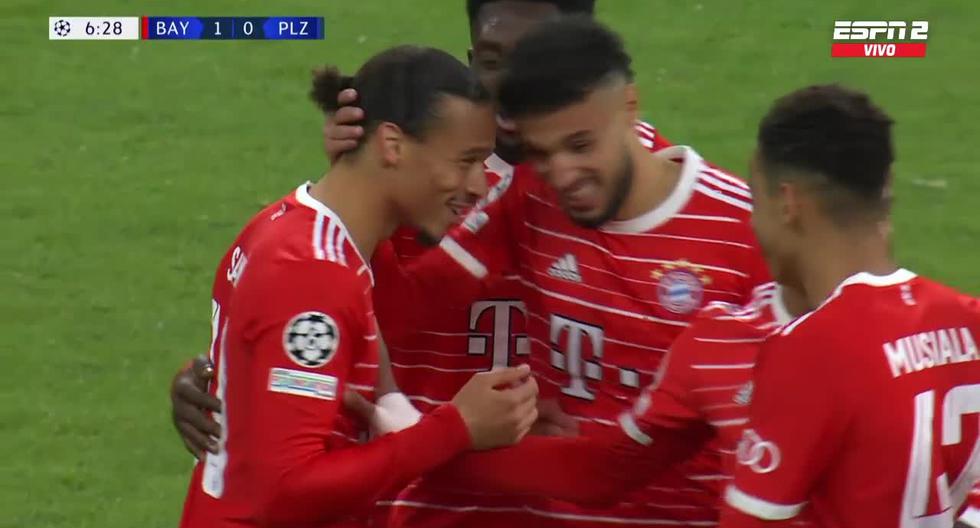 Es goleada: Sané, Gnabry y Mané pusieron el 3-0 en favor del Bayern Munich vs. Viktoria Plzen 