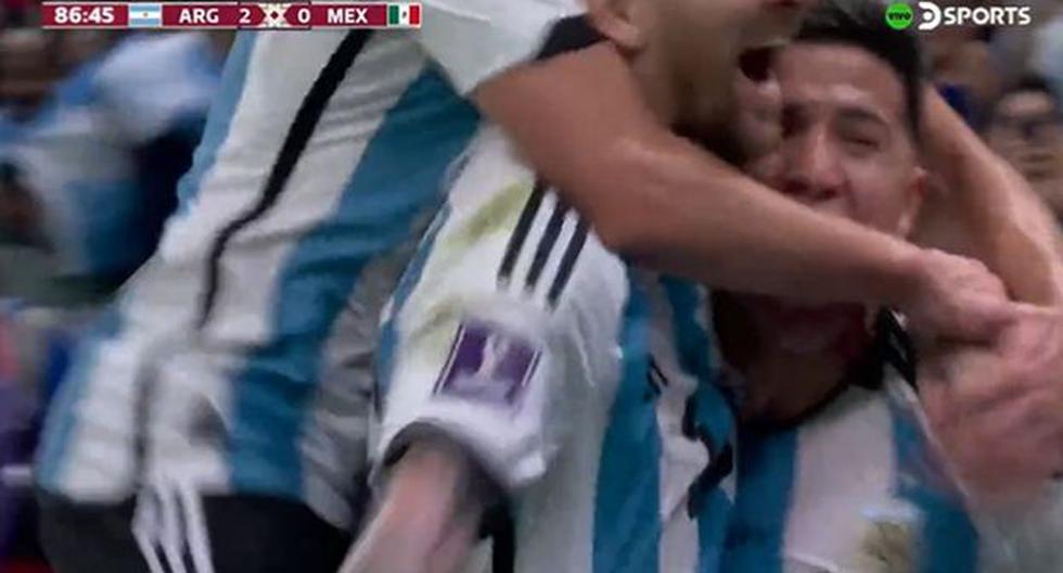 Tremenda pintura: Enzo Fernández anotó un golazo para el 2-0 de Argentina vs. México 