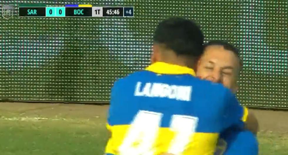 El ‘Xeneize’ abrió el marcador: Langoni anotó el 1-0 de Boca Juniors sobre Sarmiento