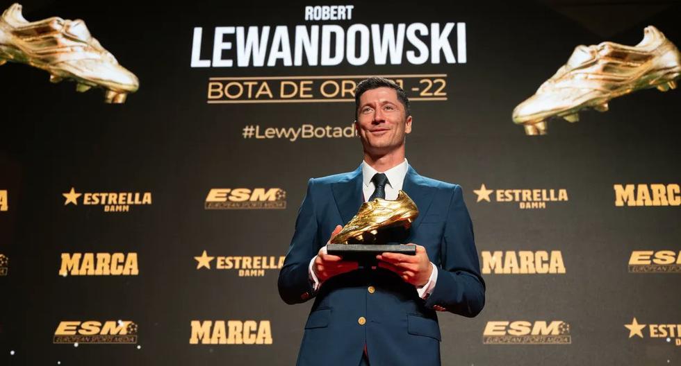 Bota de oro por segundo año: premio a Lewandowski por sus goles en Bayern Munich