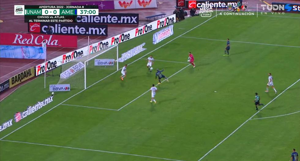 America vs. Pumas: Diego Valdés scores for a 1-0 lead for the 'Águilas' in Liga MX.
