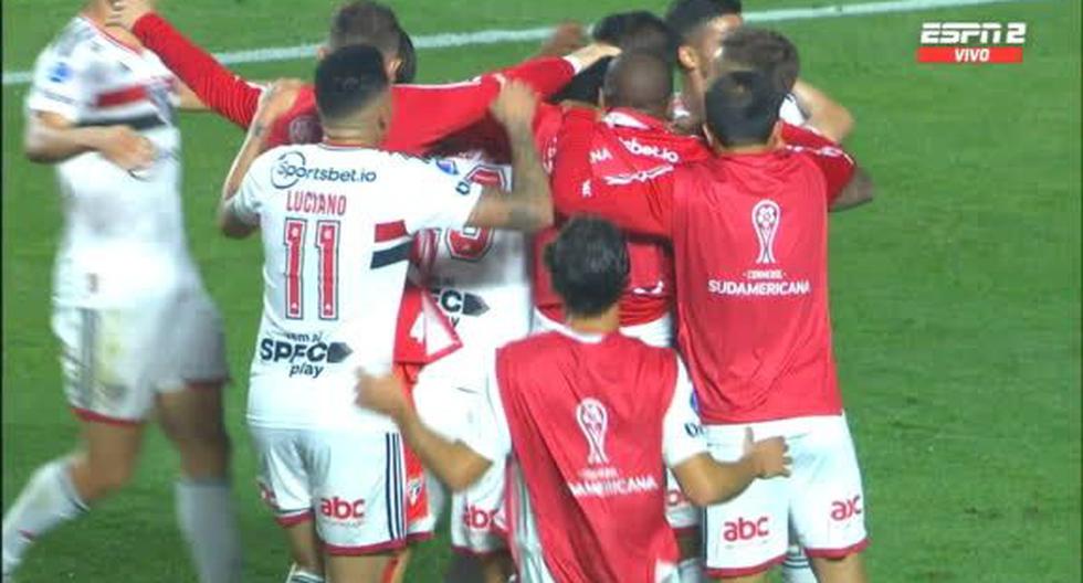 Sao Paulo vs. Ceará: gol de Nikao para el 1-0 del ‘Tricolor’ en la Copa Sudamericana 