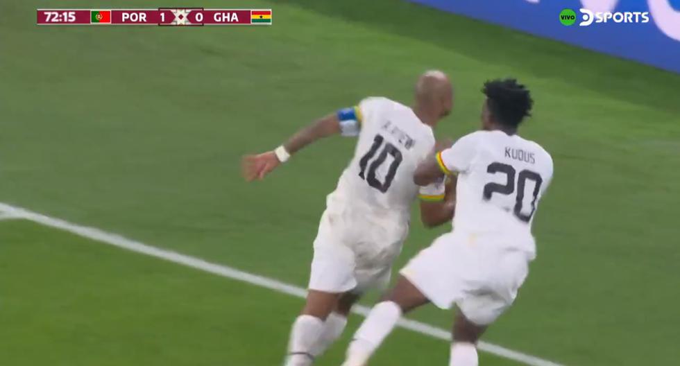 Gol de Ghana: André Ayew puso el 1-1 parcial frente a Portugal en el Mundial 