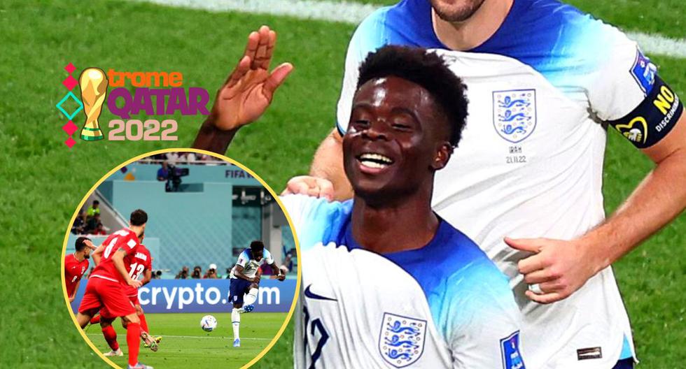 Bukayo Saka ‘rompió' a defensores iraníes y anotó golazo para Inglaterra 