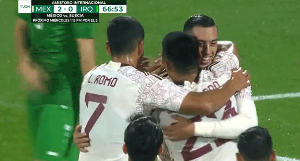 Jesús Gallardo consiguió el tercer gol de México vs. Irak en partido amistoso 