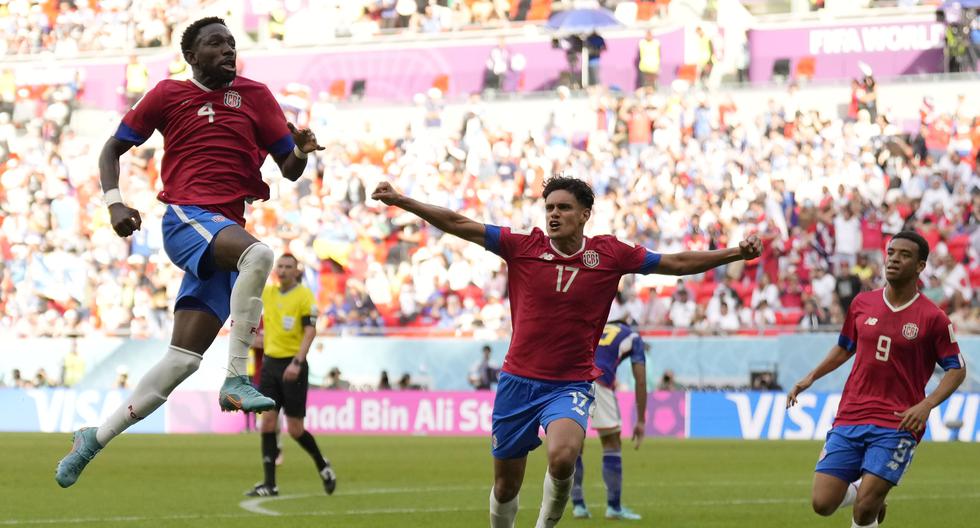 Costa Rica sorprendió: Keysher Fuller marcó el primer gol ante Japón en el Mundial 2022 