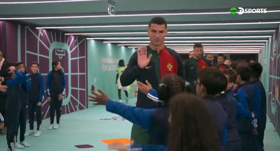El gran gesto de Cristiano Ronaldo: saludó a todos los niños previo al Portugal vs. Ghana