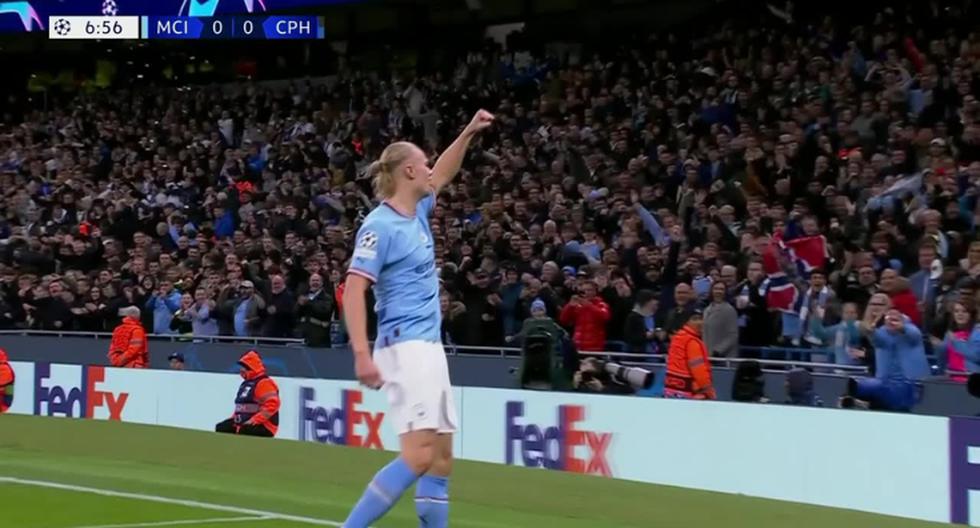 La estrella ‘citizen’: Haaland anotó el 1-0 de Manchester City vs. Copenhague 