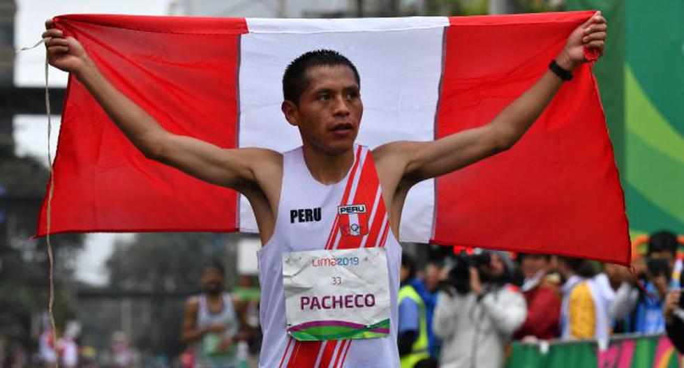 Peruvian pride: Christian Pacheco was crowned champion of the marathon in Lima and set a national record.