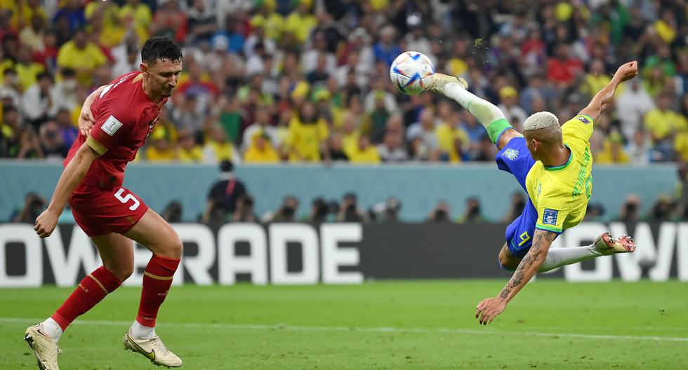 Richarlison y su golazo para marcar el 2-0 de Brasil vs. Serbia por la Copa del Mundo 2022 