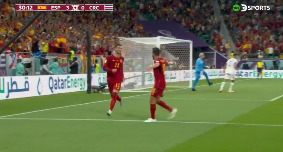 España ya golea: Ferran Torres anotó de penal el 3-0 sobre Costa Rica 