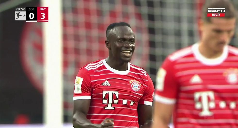 Bayern Munich vs. Frankfurt: Mané marcó su primer gol en la Bundesliga 