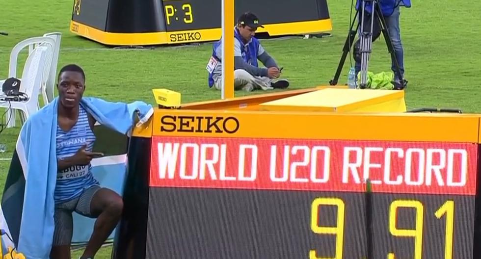 Letsile Tebogo se perfila como el “nuevo Bolt: el atleta alcanzó una nueva marca de los 100 metros en el Mundial Sub-20