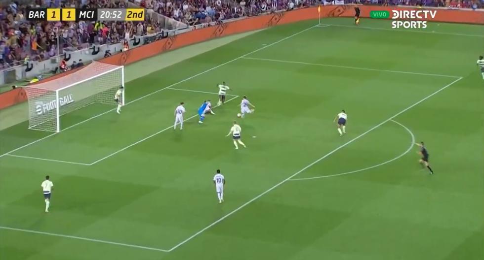 Gol de Barcelona: Frenkie de Jong marcó el 2-1 sobre Manchester City 