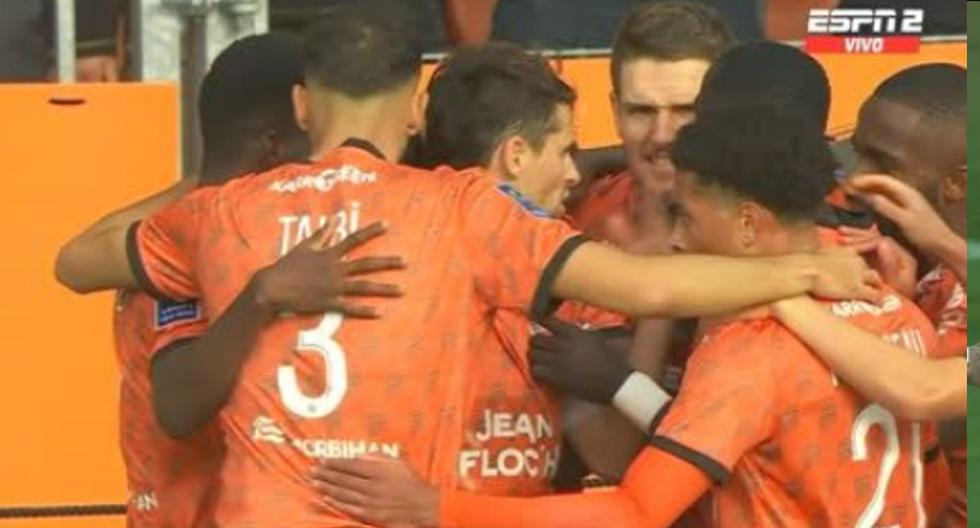 Tras una gran pared: golazo de Terem Moffi anotó el 1-1 de Lorient sobre PSG por Ligue 1 