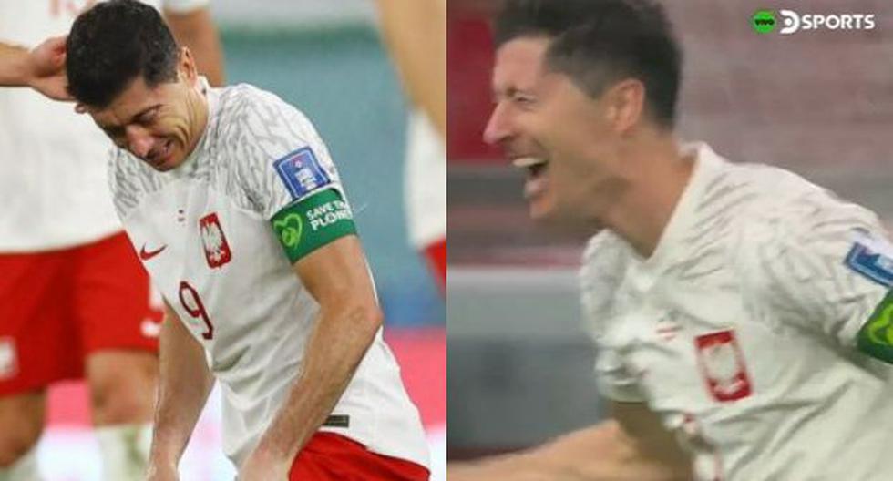 Conmovedor: las lágrimas de Lewandowski luego de marcar el 2-0 en Polonia vs. Arabia Saudita 
