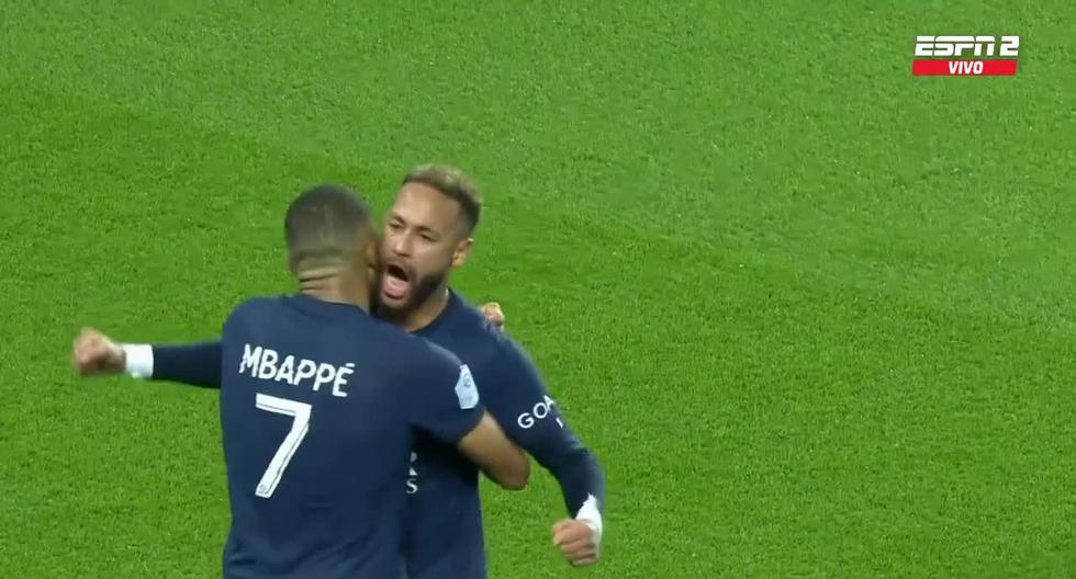 Gol de Neymar: Mbappé lo asistió para el 1-0 del PSG vs. Marsella en Ligue 1 