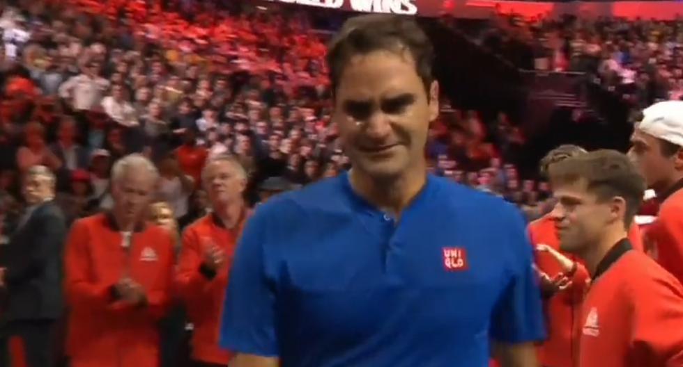 Roger Federer rompió en llanto: el tenista se emocionó tras jugar su último partido