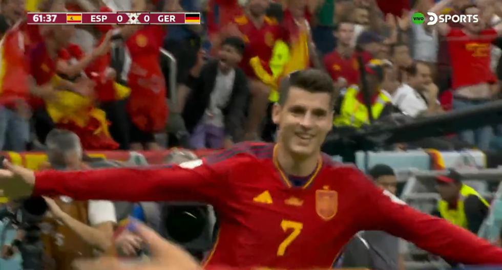 Alemania, cerca de ser eliminada: gol de Álvaro Morata para el 1-0 de España 