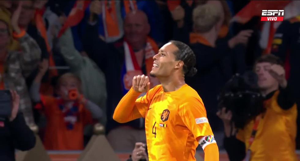 Virgil van Djik marcó el gol de la victoria en favor de Países Bajos vs. Bélgica 